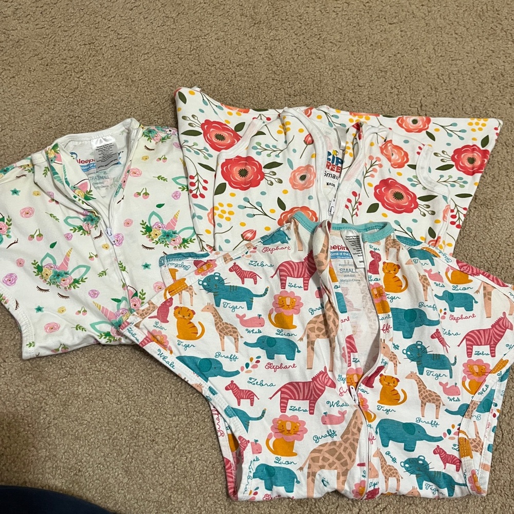 Floral and Animal Print Kids Sleep Sacks
